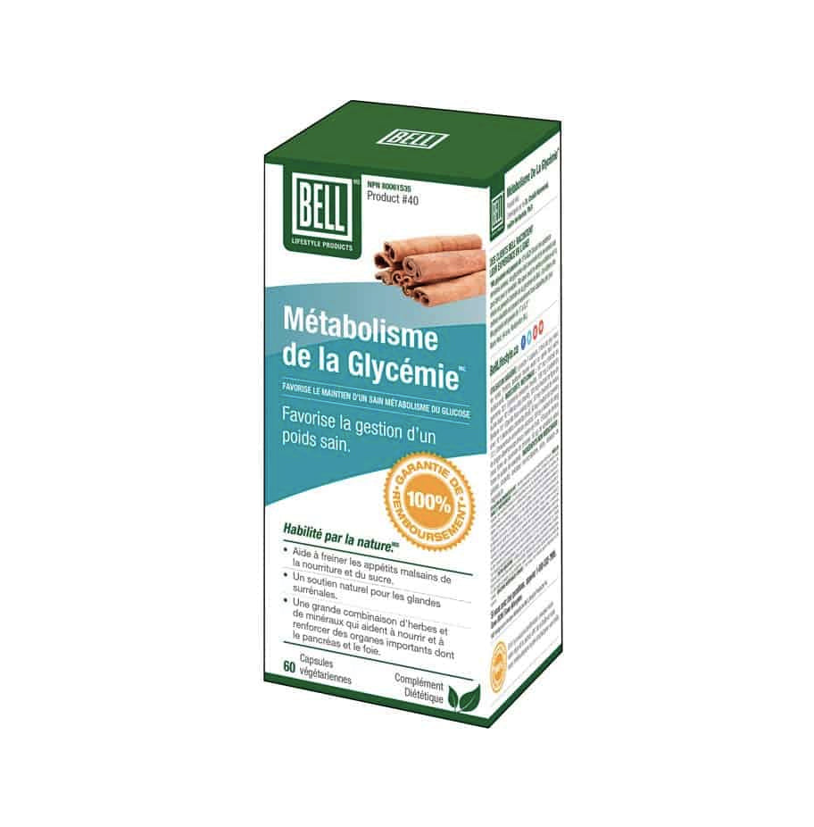 Métabolisme de la glycémie - Bell #40 - 60 capsules